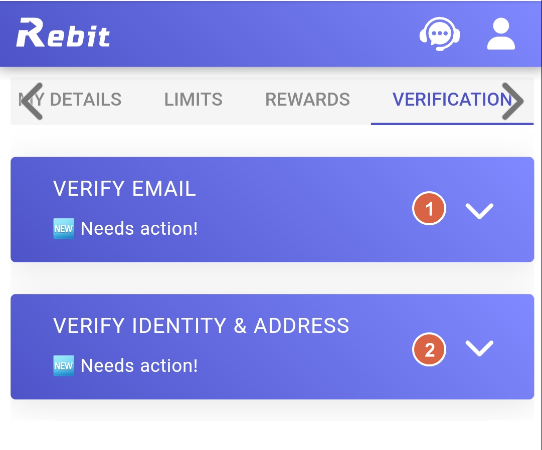 Two-step verification process